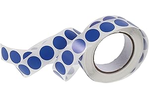Gadpiparty 3000pcs Blue Self-Adhesive Dot Stickers for Office Document Filing Color Coding Labels