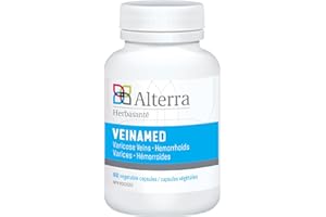 Alterra Veinamed | Varicose Veins, Hemorrhoids, Natural Circulatory & Blood Support, Venous Insufficiency Support | 60 Capsul