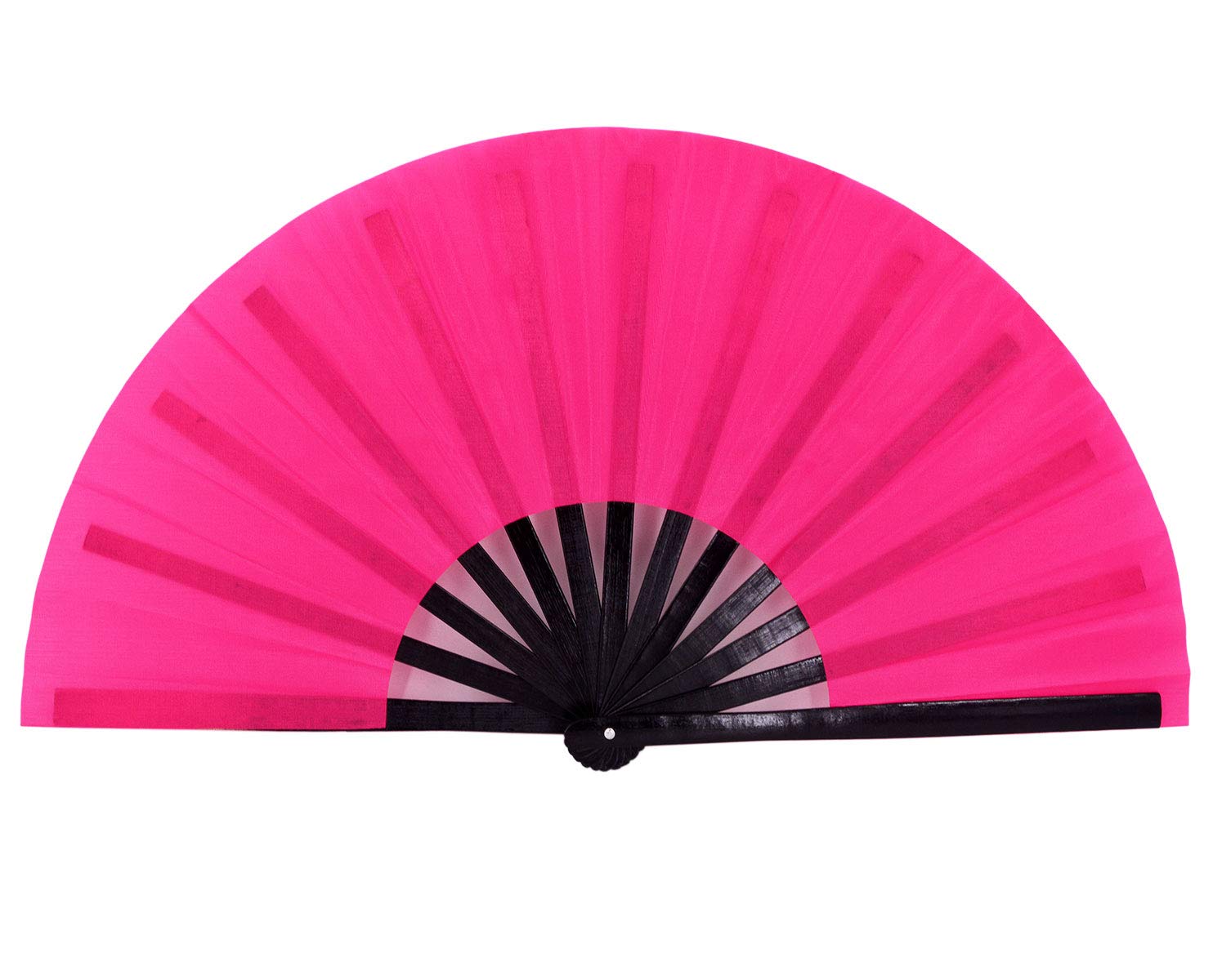 Amajiji Large Folding Hand Rave Fan Popping Fans for Line Dancing, Big Clacking Fans Clap Fan for Boots On The Ground Dance,Party,Decoration,Festival (Pink)