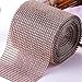 Rhinestone Diamond Ribbon Rose Gold, Southlight Bling Diamond Wrap Ribbon for Event Decorations, Wedding Cake, Bridal & Party Decorations Acrylic Bling Rhinestone Roll(1 Roll, 30Ft,10 Yards)