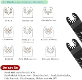 Goysen 60Pcs Oscillating Saw Blades 34mm Universal Quick Release for Multimaster view 4