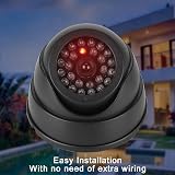 JUSTOP Dome Dummy CCTV Camera Twin Pack Black Outdoor Indoor Waterproof view 9