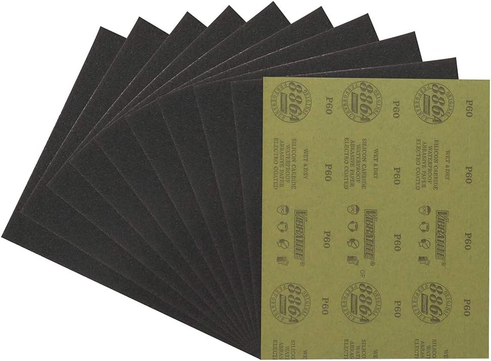 MAXMAN 10Pcs Wet and Dry Sandpaper,9 x 11 Inch Assortment Sandpaper Sheets,150 Grit for Car,Wood Furniture Finishing Automotive Polishing