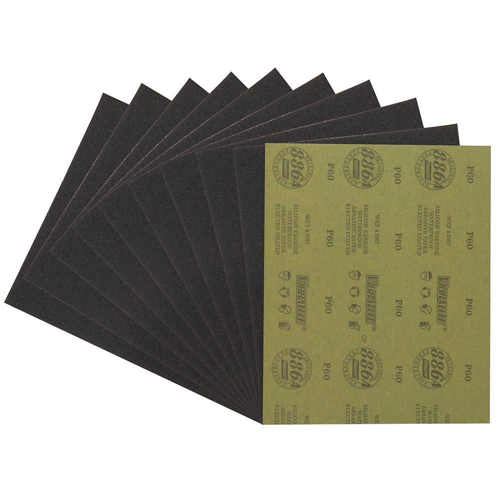 MAXMAN 10Pcs Wet and Dry Sandpaper,9 x 11 Inch Assortment Sandpaper Sheets,150 Grit for Car,Wood Furniture Finishing Automotive Polishing