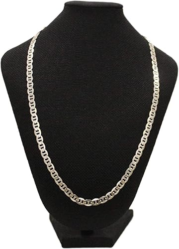 Treasure Bay Collana Donna Argento 925 – Catina Curb 1,1 Mm, Lunghezze 40-60 Cm