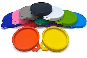 AQSXO 12 Pcs Food Can Lids Pet Can Covers, Silicone Small Pet Food Can Lids Covers for 3 oz 2.5 oz Cat Food Cans.