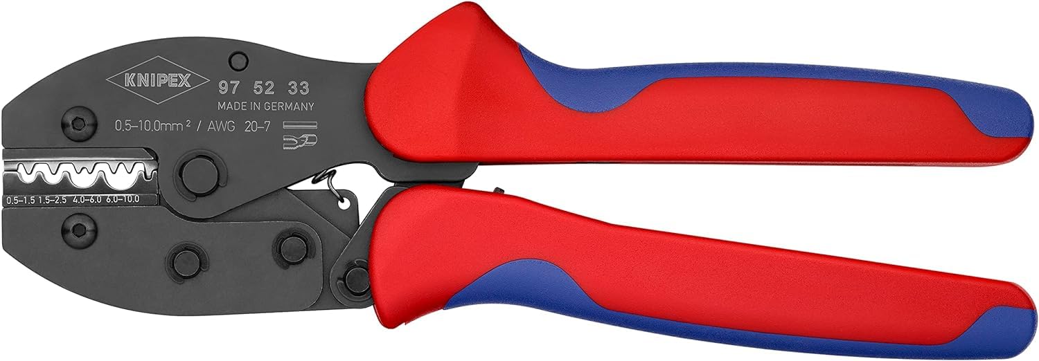 KNIPEX Preciforce Crimping Pliers with Multi-Component Handles 220 mm, 97 52 33