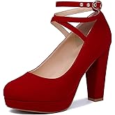 Mostrin Fashion Vintage Womens Small Bowtie Platform Pumps Ladies Sexy High Heeled Shoes