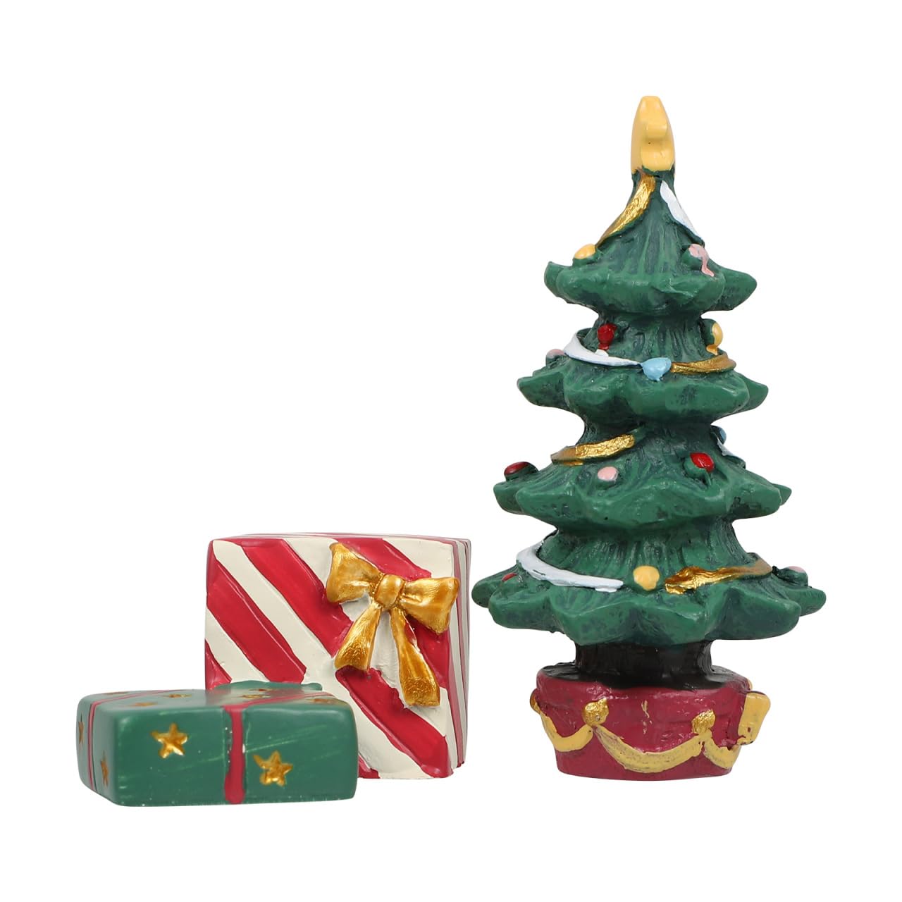 Balacoo Mini Christmas Aquarium Ornament Fish Tank Decoration Xmas Tree Micro Landscape Craft Box for Festive Aquatic Display