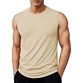 MAGNIVIT Men's Cotton Tank Tops Workout Gym Moisture Wicking T Shirts Muscle Athletic Sleeveless Top