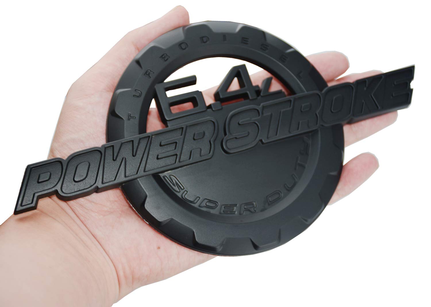 Chrome 1 pcs 6.4L Powerstroke Emblem Power Stroke Super Duty Badge