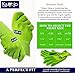 Kamojo Gardening Gloves for Women & Men (2 pairs pack) Breathable Durable Textured Grip Garden & Work Gloves 95% Rayon Made from Bamboo 5% Spandex (Large)