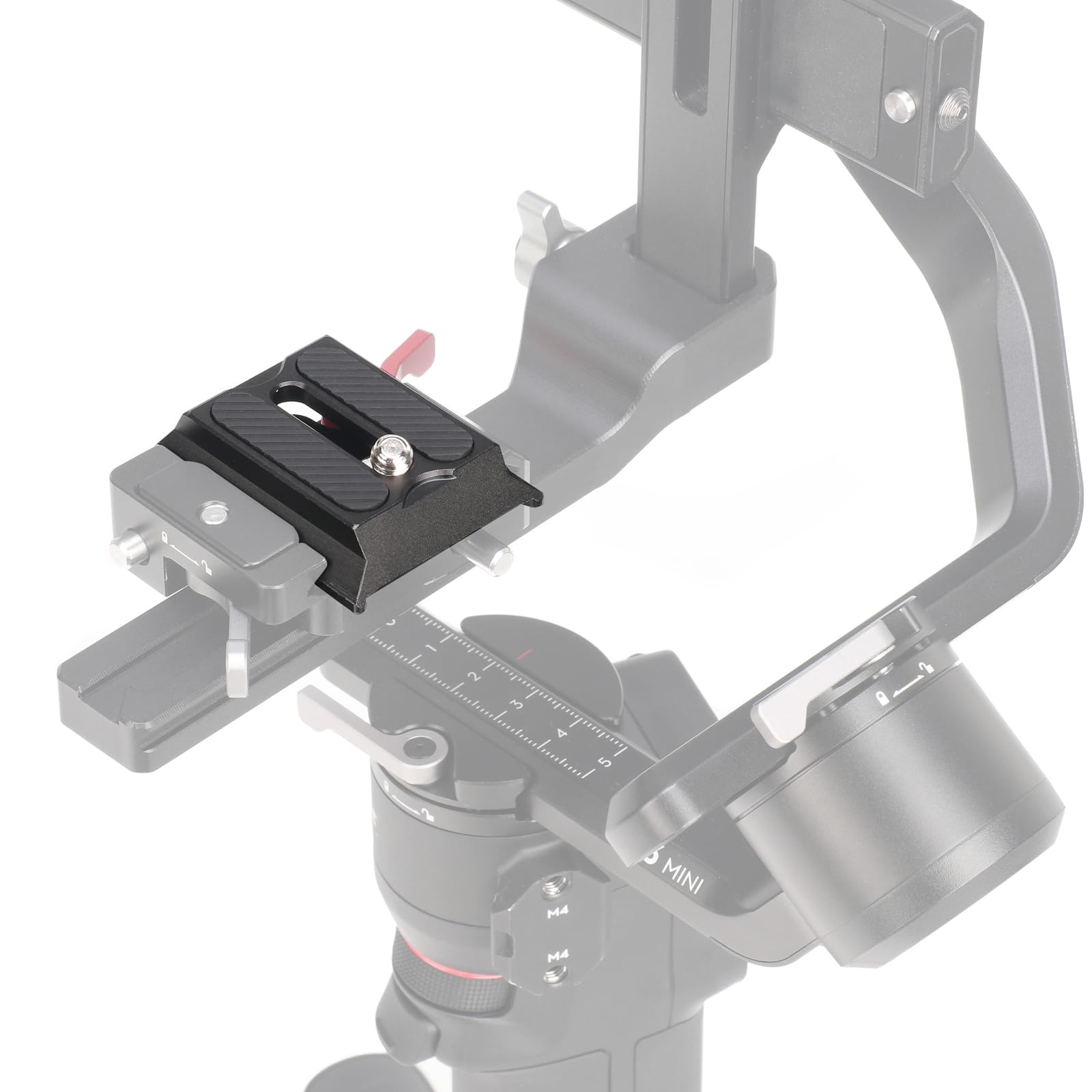 FOTGA 3 in 1 Top Quick Release Base Plate for DJI Ronin RS2 RSC2 RS3 Mini RS3 Pro Gimbal Stabilizer for Manfrotto 501PL Head Quick Release Plate for Arca Swiss Camera Tripod Head