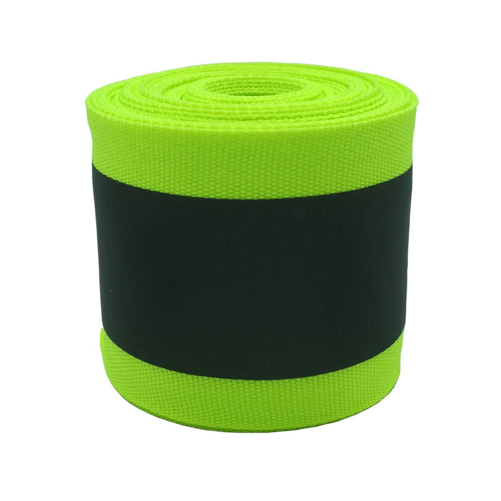 Eroilor Fabric Reflective Safety Strip Sew on - 16.5 ft (5 Meter) - Larger Reflective Area - Green