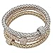 Long Way 3pcs Gold Silver Plated Charm Bracelet for Women Luxury Multilayer Bracelet