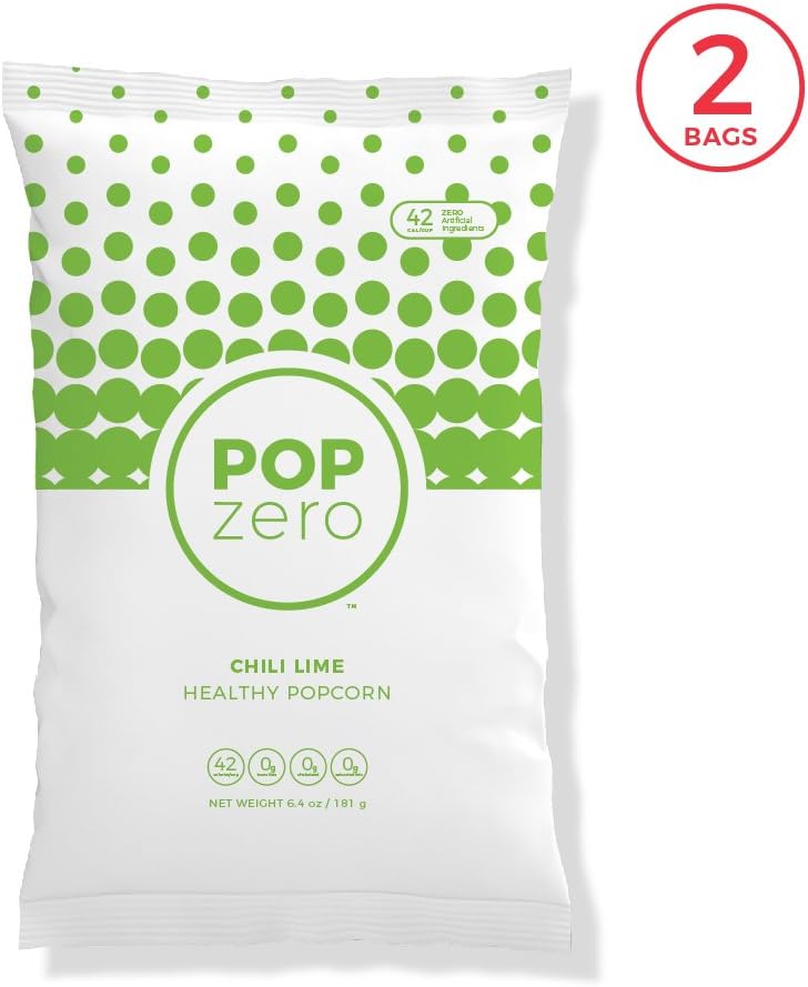 Pop Zero Chili Lime 6.4oz bags 2 pack
