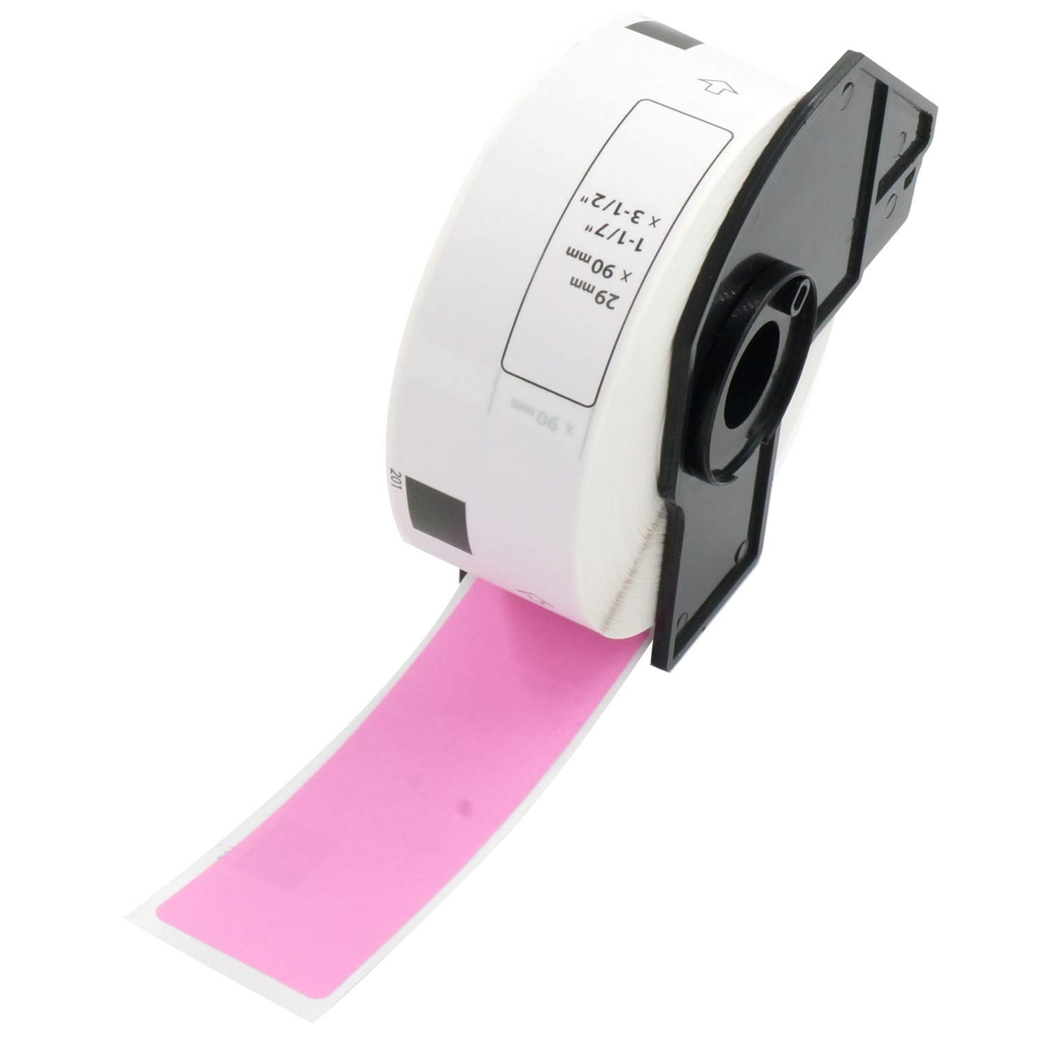 BETCKEY - 400 Pink Labels Replacement for Brother DK-11201, 29mm x 90mm Standard Address Labels Compatible with Brother QL Label Printers