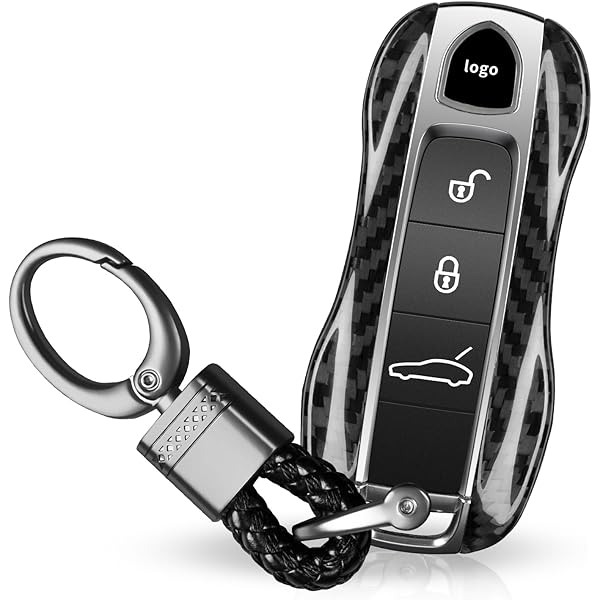 YSBXITU Porsche Schlüssel Hülle - Leder Case Macan 4 EV Taycan 2022-2025