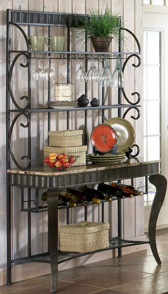 Amazon.com: Steve Plata Company Hamlyn Bakers rack: Kitchen ...