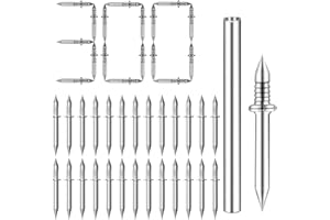 Keoferlo Double Headed Nails 300 Pack No Mark Invisible Ended Sided Seamless Traceless Nails No Show for Baseboards Trim Skirting