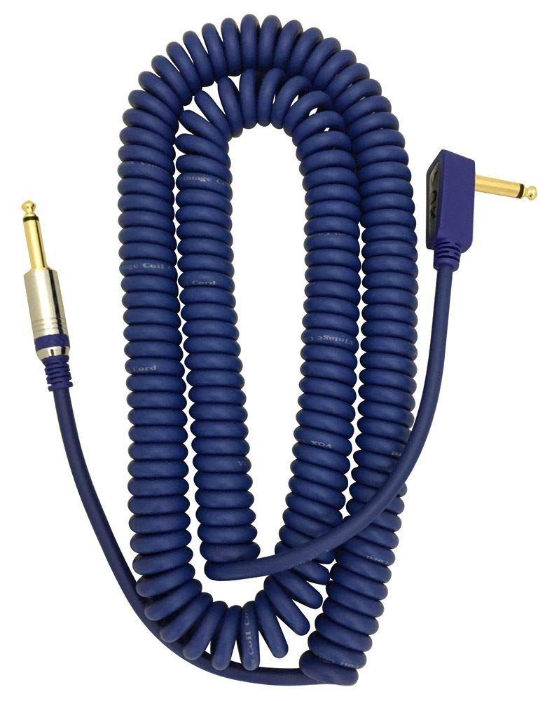 VOX(ヴォックス) ヴォックス ケーブル ギター&ベースシールド カールコードタイプ 長さ 9m ブルー VCC90商品画像
