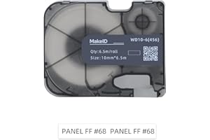 MakeID P31S&P31 All-Weather PET Label Tape with Ribbon Cartridge for Indoor/Outdoor ID and Equipment Labeling - 19.68ft L/Roll - for P31S&P31 Label Maker