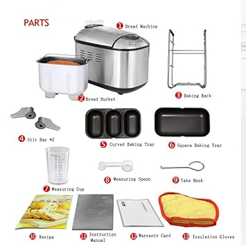 Máquina de pan para el hogar completamente automática Máquina de ...