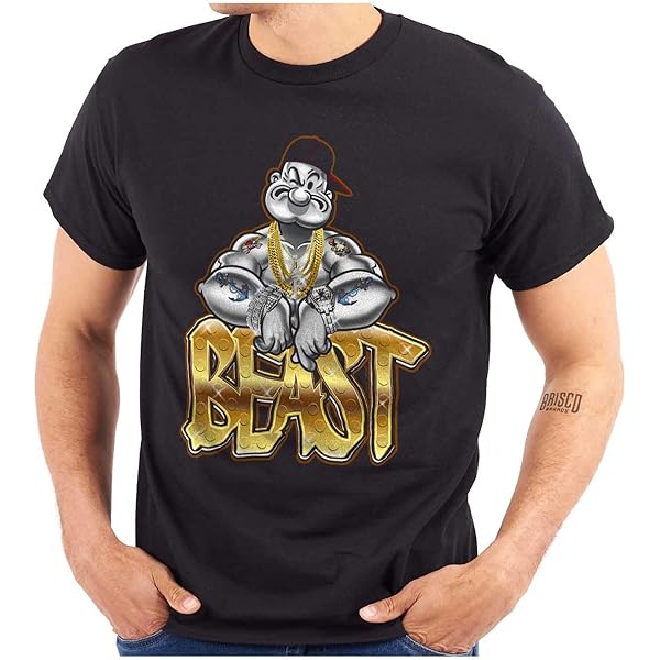 Urban Popeye Big Flex Muscle Selfie Graphic T Shirt Men or Women