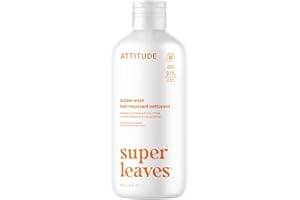 ATTITUDE Bubble Bath, EWG Verified, Plant and Mineral-Based, Dermatologically Tested, Vegan Body Care Products, Orange Blossom & Eucalyptus, 16 Fl Oz