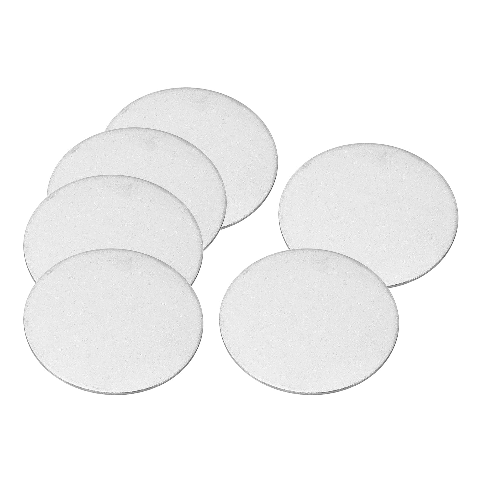 PATIKIL 40mm Steel Disc, 20pcs Round Metal Stamping Blanks Tags Round Circle Disc Plate Circle Metal Strike Plate DIY for Engraving Stamping Jewelry Craft, 1.57in