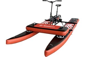 Spatium Water Bikes Inflatable Pedal Boat,Paddle Board Floating Water Bike Pedal Boat,Inflatable Water Bicyle Touring Kayaks 