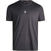 Spyder Mens Athletic T-Shirt - Short Sleeve Crew Neck Performance Workout Shirt for Men with Heatzone Placement Print