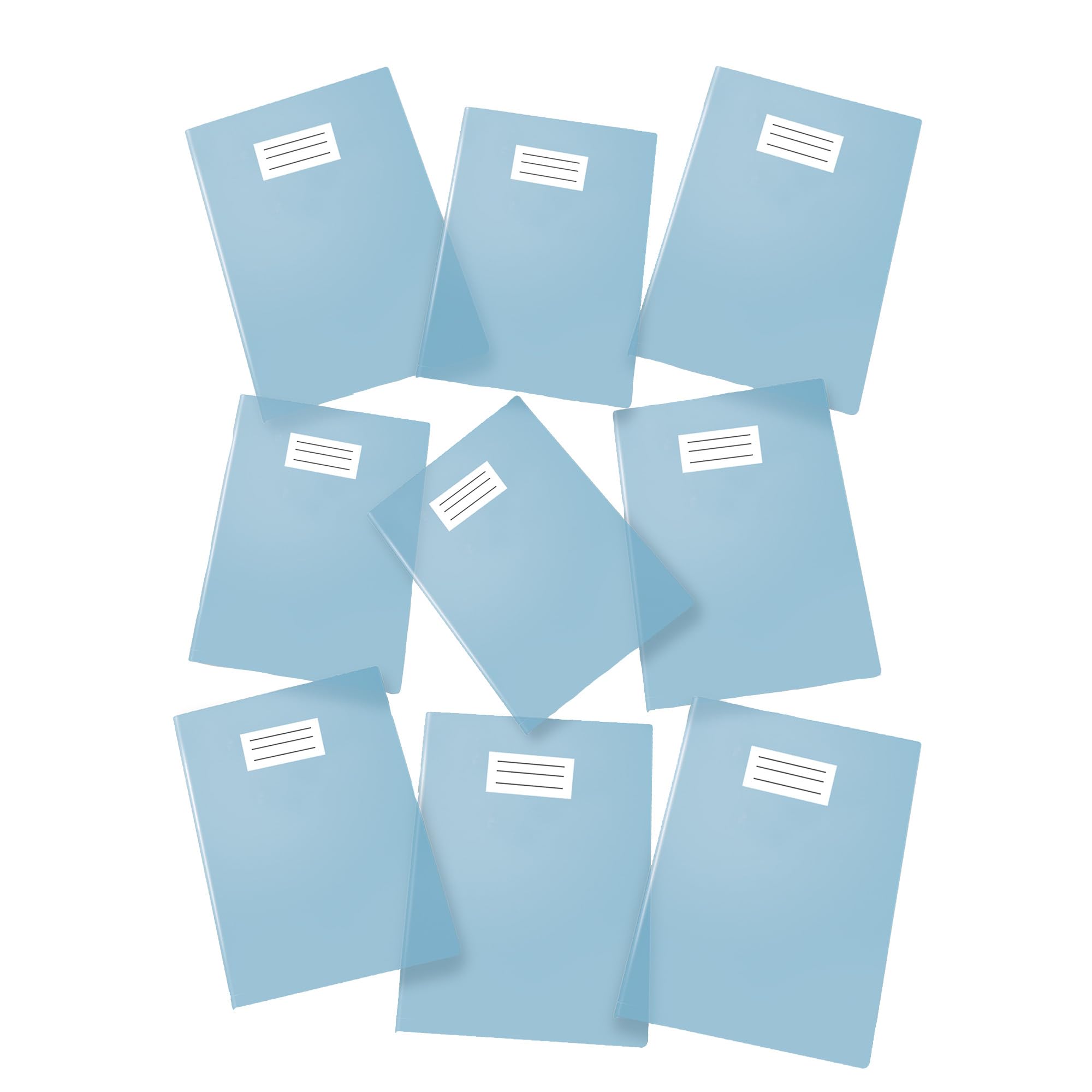 Pack of 25 Maxi Cover/Notebook Cover, Coloured, Transparent, f.to A4 - Orange
