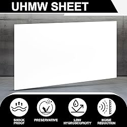 Maasechs 2 Pcs 12 x 24 Inch UHMW Polyethylene