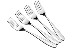 Aninhao 8 Piece Stainless Steel Serving Forks, 24cm Buffet Serving Forks
