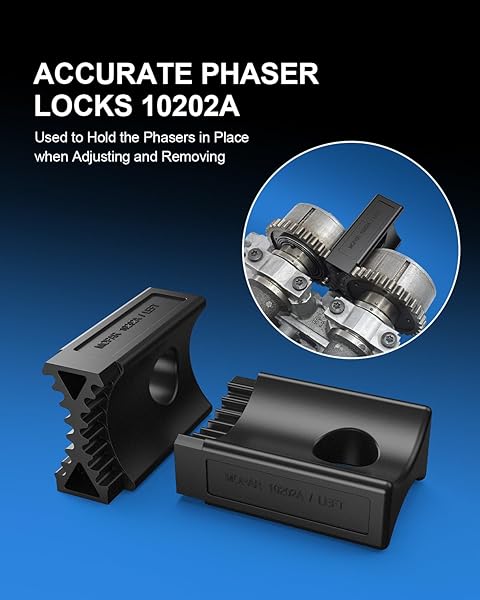 ZOMIYU 3.6 PENTASTAR TIMING TOOL KIT, CAMSHAFT PHASER LOCK SET CAMSHAFT HOLDING & TIMING CHAIN LOCK TOOLS REPLACES 10200A 10202A 10369A COMPATIBLE WITH CHRYSLER DODGE JEEP RAM 3.6L ENGINE (2011-2019)