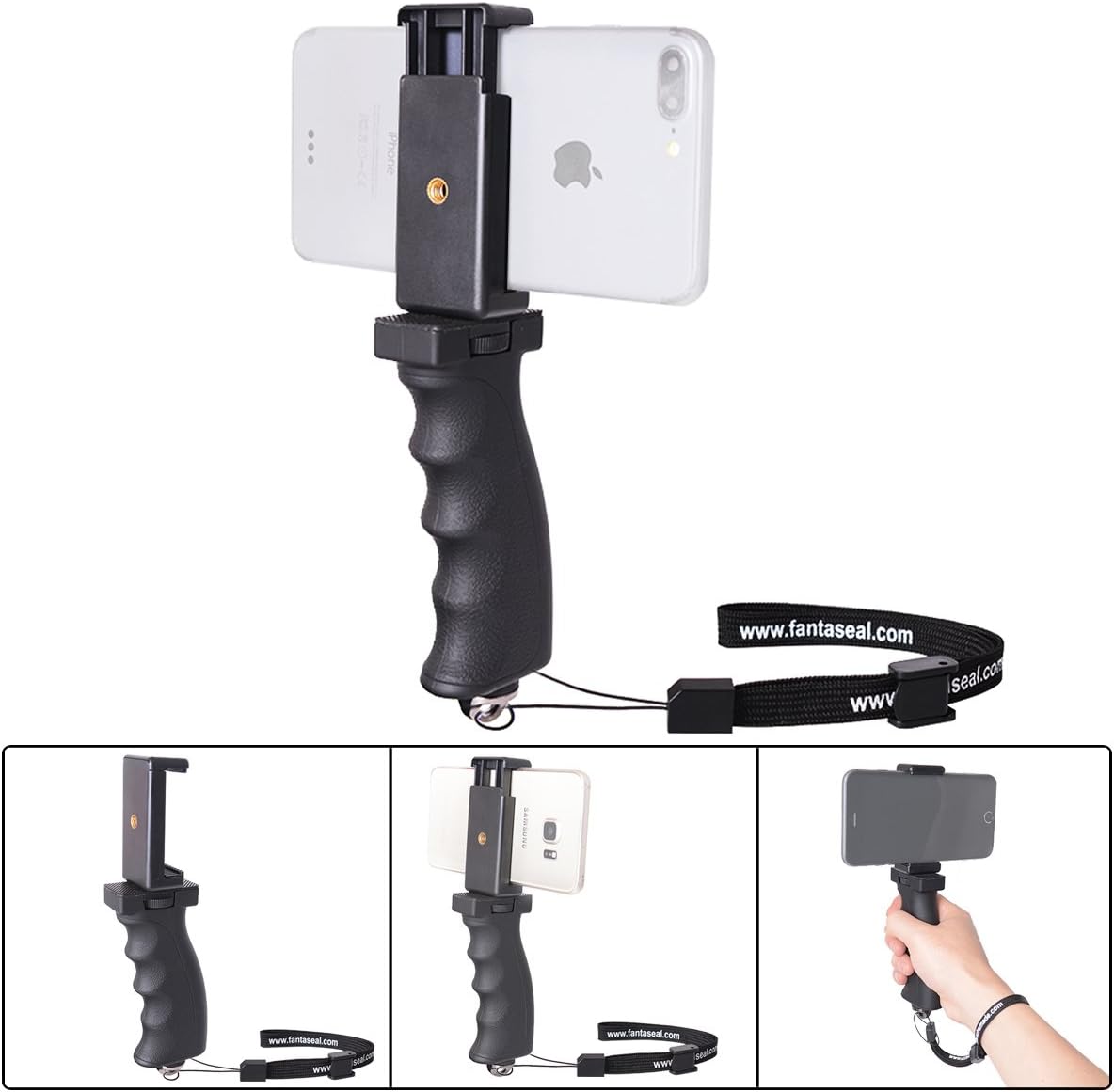 Fantaseal® Grip Smartphone Poignée, Robuste Caméra Monopod Ergonomique
