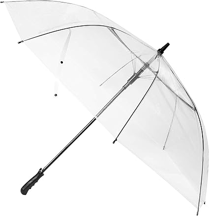 Wasing 60 Pouces Grand Parapluie Transparent Dome Golf Umbrellas Ouverture Automatique Coupe Vent Et Impermeable Parapluie Transparent Parapluie Pour Femme Mariage Photoshoot De Mariee Amazon Fr Sports Et Loisirs