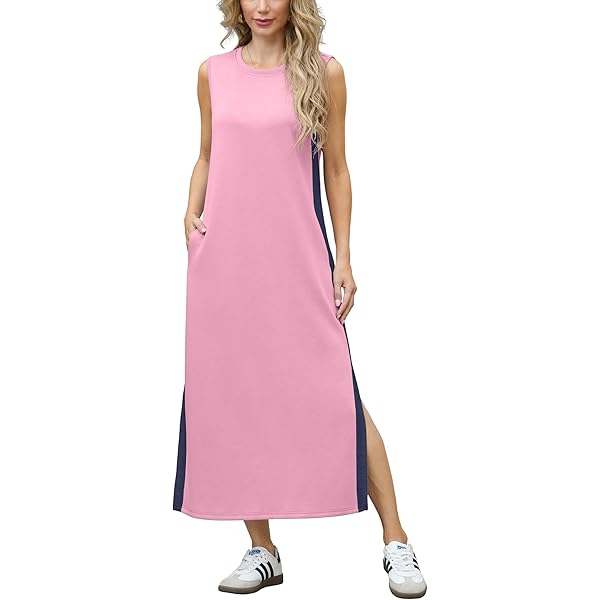 Dresses Women GRECERELLE Women Summer Petite Round Neck Loose