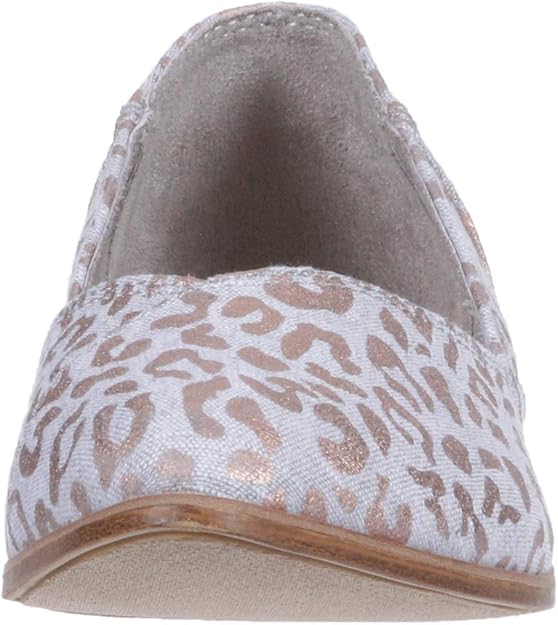rose gold slub chambray cheetah print women's jutti flats
