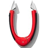 OXO Good Grips Strawberry Huller | Tapered Stainless Steel Blades, Non-Slip Grip, Quickly Removes Strawberry and Tomato Stems, Dishwasher Safe