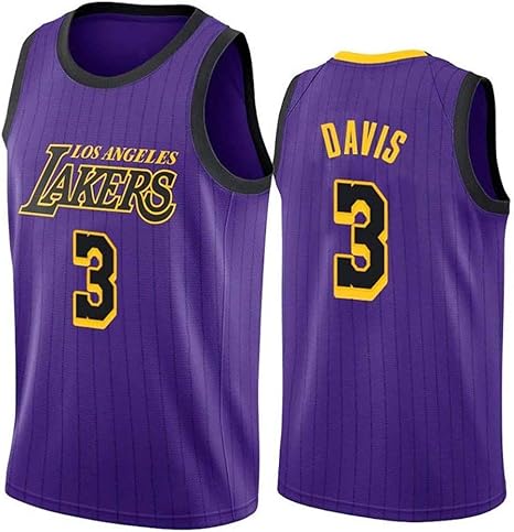 Qqa Men S Basketball Jersey Breathable Sweat Absorbing New Jersey Anthony Davis Lakers Team 3 Swingman Jersey Amazon Co Uk Sports Outdoors