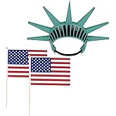COSYEARS Statue of Liberty Headband Crown Headwear for Independence Day Party Costume Cosplay Accessories