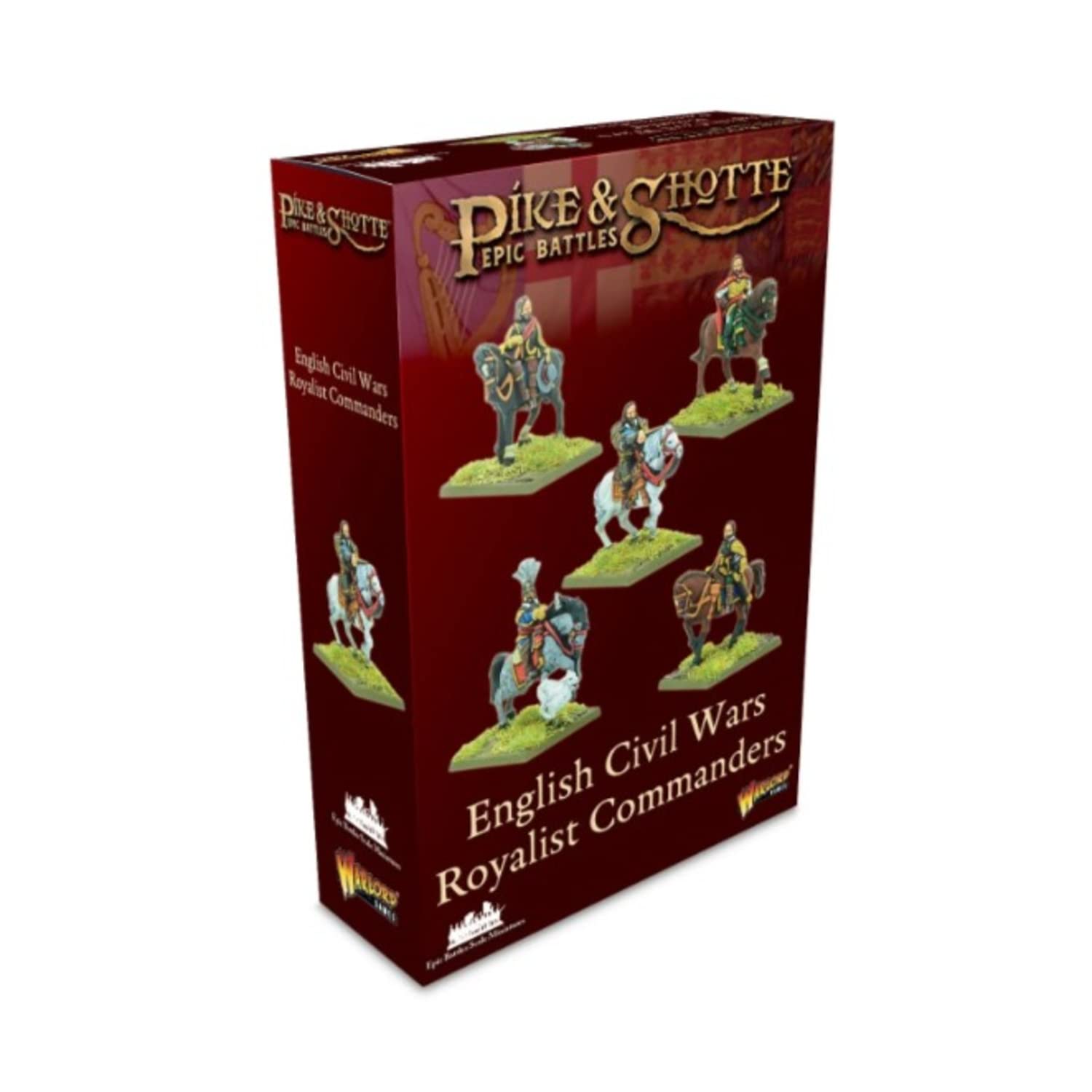 Warlord Games Royalist Commanders- Epic Scale Miniatures for Pike & Shotte Highly Detailed English Civil Wars Miniatures for Table-top Wargaming