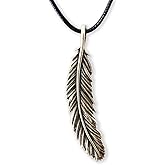 Feather Pendant Necklace Charm