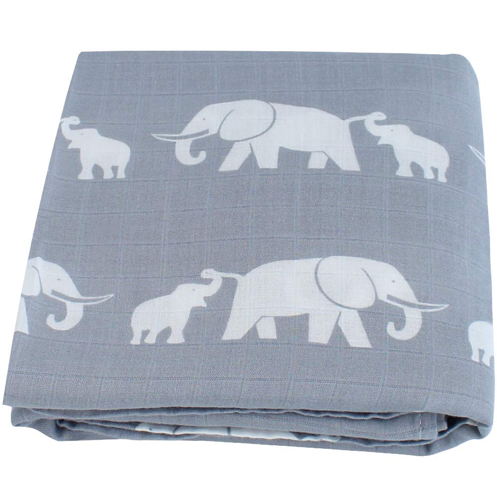 elephant muslin blanket