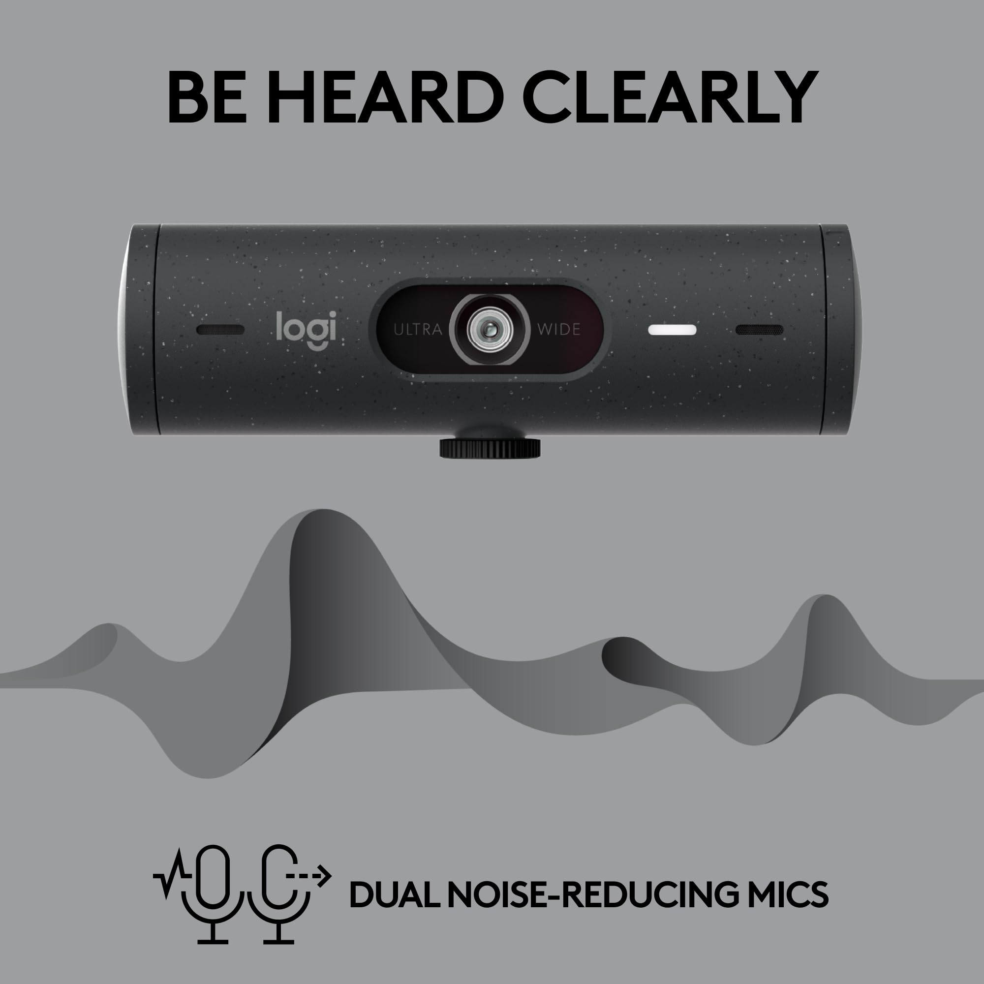 Logitech Brio 505 Full HD Webcam with Auto Light Correction, Auto-Framing, Show Mode, Dual Noise Reduction Mics, Privacy Shutter, Works with Microsoft Teams, Zoom, Google Meet
