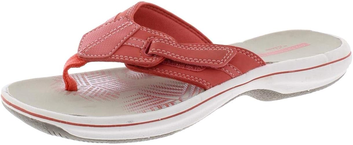 clarks leather thongs