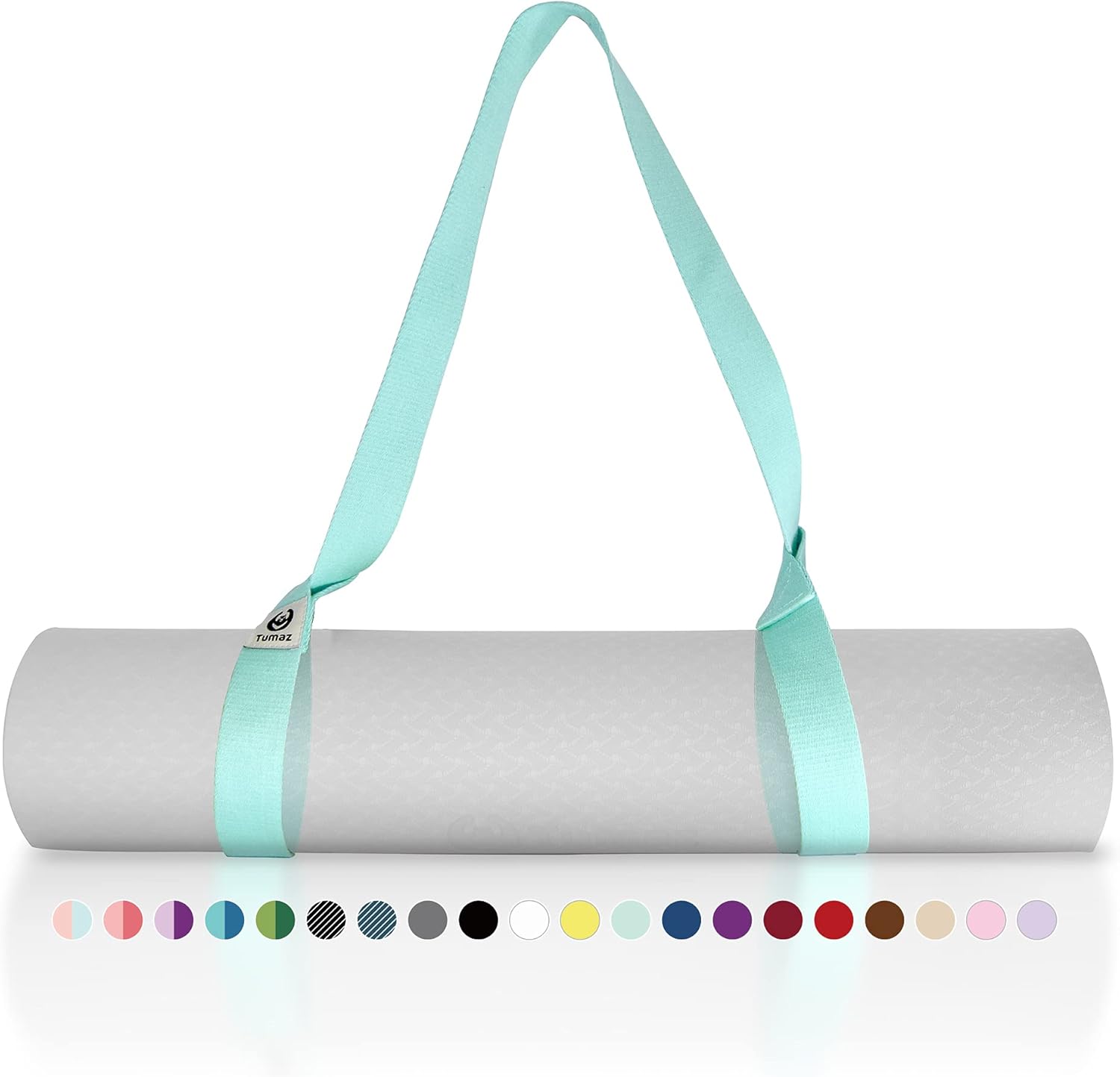 Tumaz Yoga Mat Strap [MAT NOT Included] (15+ Colors, 2 Sizes Options) with Extra Thick, Durable and Comfy Delicate Texture | The Must-Have Multi-Purpose Strap/Carrier for Your Yoga Mat, Exercise Mat: Sports & Outdoors