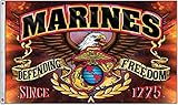 United States Marine Corps Defending Freedom 3 x 5 Foot Flag